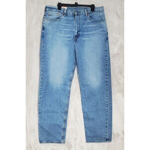 Levis 550 Jeans Relaxed Fit Men's 38x32  Blue Stretch Denim Med Wash Hi Rise NWT